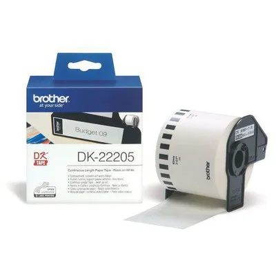 Brother P-Touch DK-22205 62MM X 30.48M Sürekli Etiket Şeridi