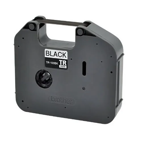 Brother P-Touch TR-100BK Etiket 100 MT Siyah Ribon