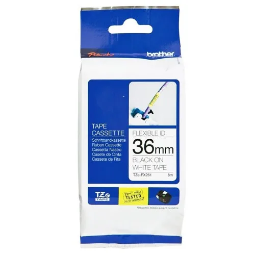 Brother P-Touch TZE-FX261 Etiket Şeridi 36mm
