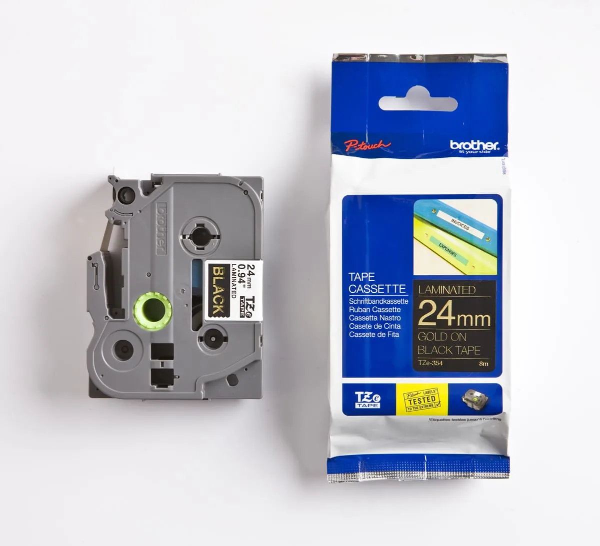 Brother P-Touch TZE-354 Etiket Şeridi 24mm